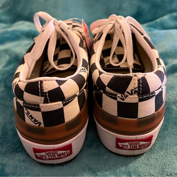 Like New Vans Stacked Checkerboard Women’s 6.5 - Picture 10 of 10